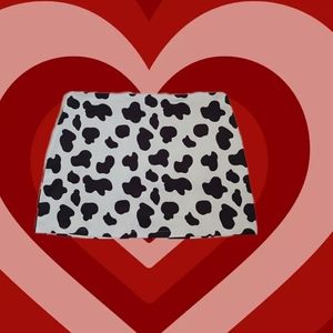 Cow print A line skirt 🩷🐄